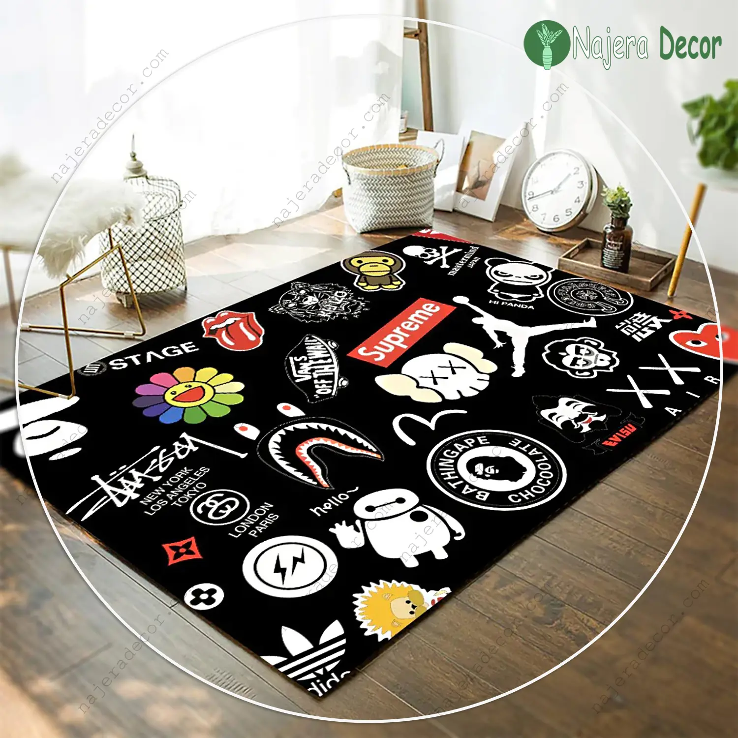 Supreme new fashion area rug carpet living room rug us gift decor